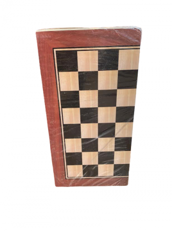 Joc de sah, table si dame - Vision  29x29 cm din lemn, cu toate piesele incluse. [1]