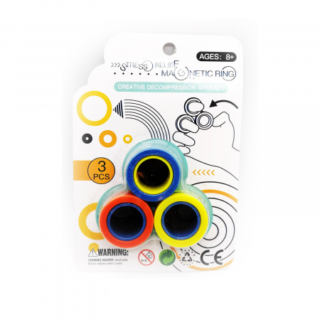 Jucarii interactive copii - Jucarie antistres "Magnetic Ring", Vision,  Multicolor