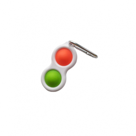 Jucarii interactive copii - Jucarie antistres- Vision, Pop it, tip breloc, 8 cm, multicolor