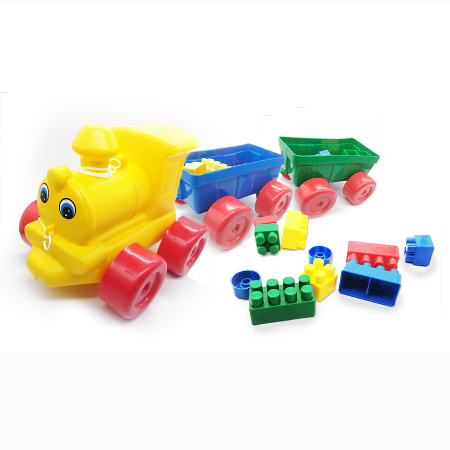 Jucarii interactive copii - Jucarie interactiva, trenulet si cuburi lego Vision