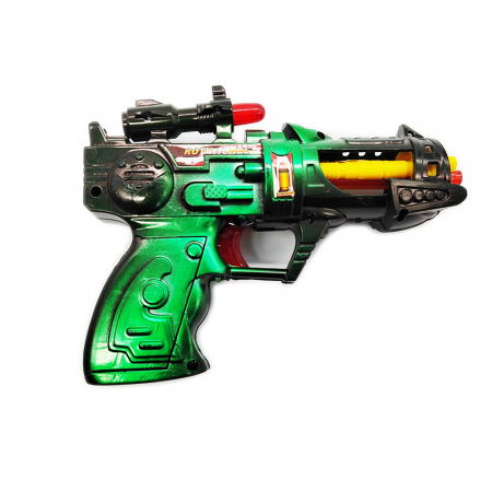 Jucarie Pistol cu baterii cu sunete si lumini, 17cm, Vision [0]