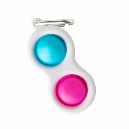 Articole Antistres - Jucarie senzoriala din silicon Vision, Simple Dimple brain, roz blue, Picodino®