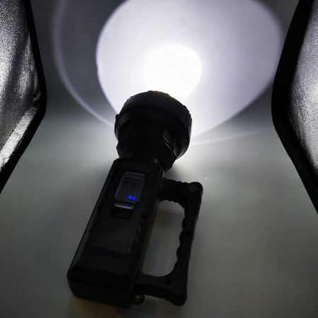 Lanterna Profesionala Dual LED Super Night Breaker, Portabila, Incarcare USB rapida, Rezistenta la apa, 6 trepte de iluminare, 27cm, Difuzor 11cm, Lumina rosie de avertizare, VisionXXI [4]