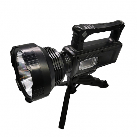 Activitati in Aer Liber - Lanterna Profesionala Dual LED Super Night Breaker, Portabila, Incarcare USB rapida, Rezistenta la apa, 6 trepte de iluminare, 27cm, Difuzor 11cm, Lumina rosie de avertizare, VisionXXI