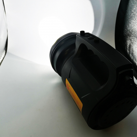 Lanterna/Proiector reincarcabil USB, Ultra-Luminos, 6000A-30W, Super Waterproof, acumulator Litiu, rezistent la apa, adaptor USB inclus, Diametru Difuzor de Lumina 11 cm VisionXXI [3]