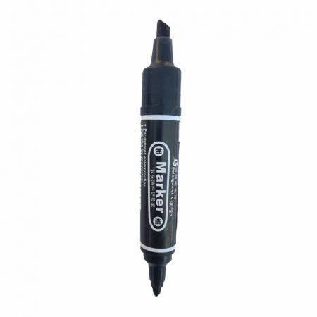 Markere - Marker permanent Vision cu doua capete, negru