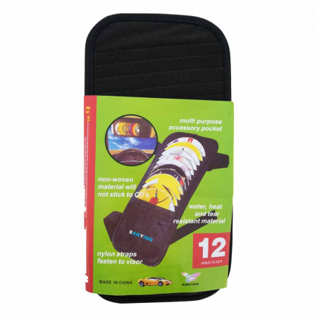 Băcănie - Organizator CD-uri Vision pentru parasolar auto, 12 CD