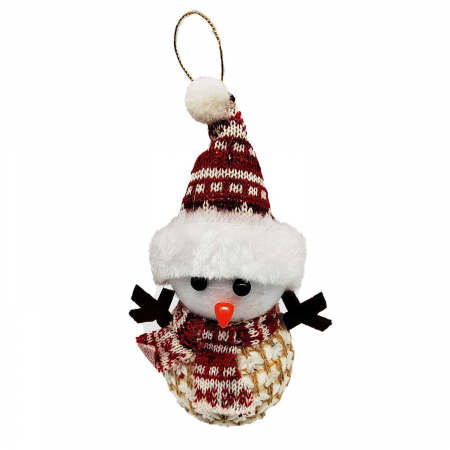 Ornament Om de Zapada 17 cm, cu Fular, Caciula si Pulovar Tricotat, VisionXXI [1]