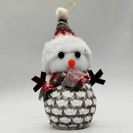 Ornament Om de Zapada 17 cm, cu Fular, Caciula si Pulovar Tricotat, VisionXXI [5]
