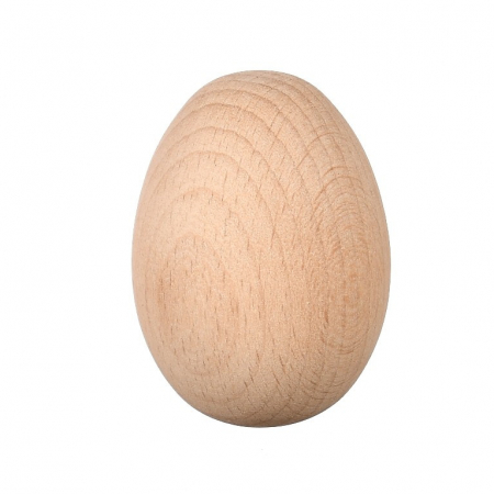 Paste - Ou decorativ, Lemn, 6 x 5 cm, Bej