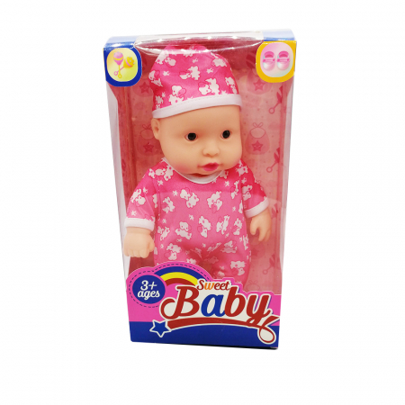 Papusi - Papusa Bebelus Fetita cu sunete Sweet Baby 25 cm, Vision®