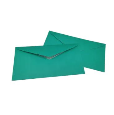 Plicuri - Plic C6 Verde, gumat, cu clapeta in V, Vision®