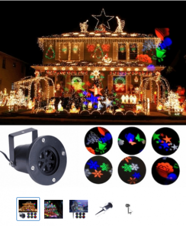 Proiector laser pentru exterior/interior Vision cu jocuri de lumini, Craciun, 230 V, 50 MHz [1]