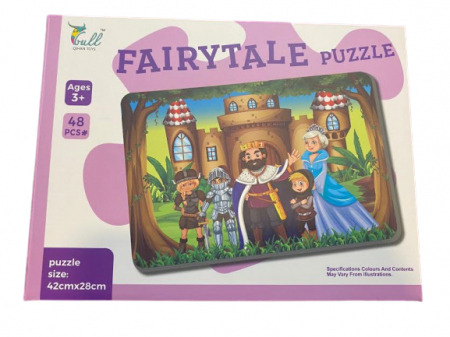 Puzzle - Puzzle 48 de piese, Fairytale Puzzle- Vision, 48 x 28  cm