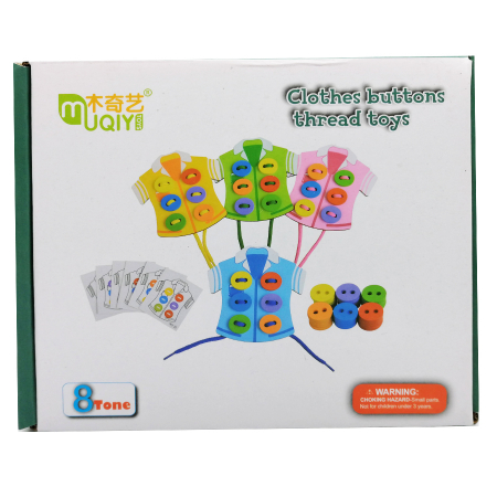 Puzzle - Puzzle lemn Vision,  nasturi din lemn, 32 de piese