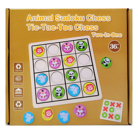 Puzzle - Puzzle lemn Vision,  Sudoku si Tic-tac-toe, 27 de piese