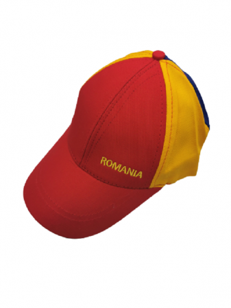 Articole suporteri - Sapca Tricolora Romania, cozoroc rosu, marime universala, Vision