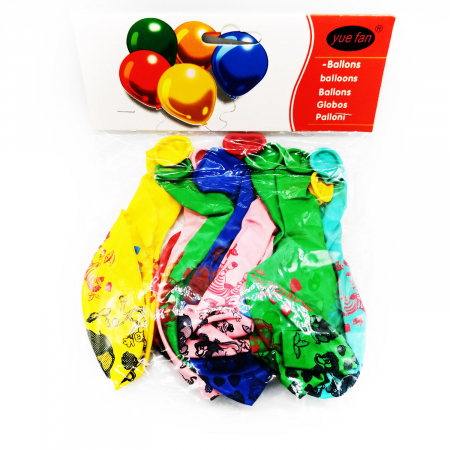 Decoratiuni de Petrecere - Set 10 baloane Jungle Story Vision, multicolor