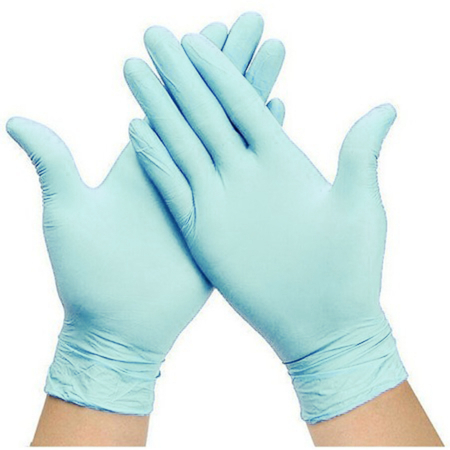 Set 100 buc manusi vinil, Vision,  nesterile, nepudrate, Turcoaz, S [1]