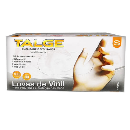 Articole protectie copii si adulti - Set 100 buc manusi vinil Vision,  nesterile, nepudrate, Turcoaz, XS