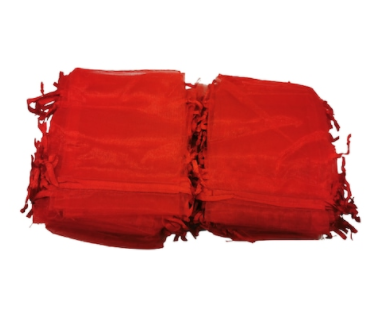 Set 100 Saculeti Organza, 9x12 cm, Rosu, Vision® [1]