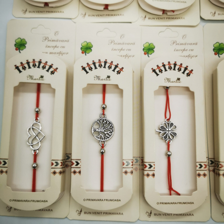 Set 12 Bratari de Martisor tip Kabalah, Reglabile, Modele diverse, Ambalate individual in cutie Traditionala, Colectia VisionXXI [5]