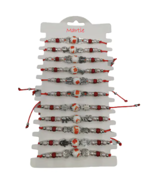 Martisor - Set 12 Bratari de Martisor, tip Kabbalah, reglabile, Vision®