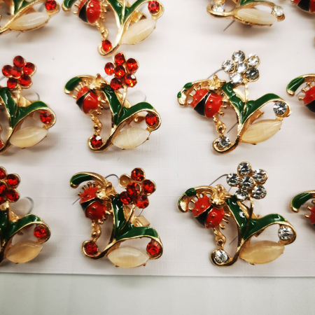 Set 12 brose pentru martisor "Primavara Inflorata 134" Colectia VisionXXI [1]