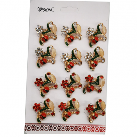 Martisor - Set 12 brose pentru martisor "Primavara Inflorata 134" Colectia VisionXXI