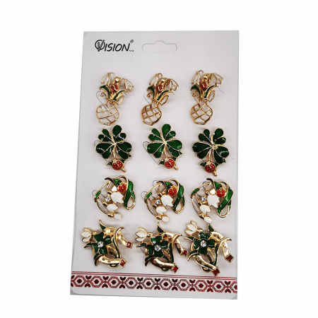 Articole Sezon - Set 12 brose pentru martisor "Simboluri de Primavara 213" Colectia VisionXXI