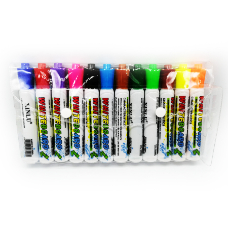 Accesorii prezentare - Set 12 markere whiteboard, Vision, 12 culori