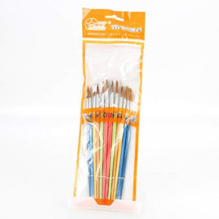 Seturi pictura si desen - Set 12 pensule Vision, multicolore, coada de veverita, marimi diferite
