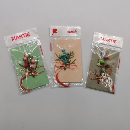 Set 3 Martisoare Traditionale, din Flori Naturale uscate, ambalate individual, VisionXXI [4]