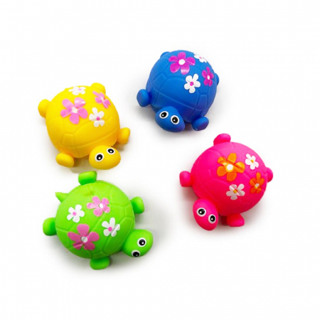 Set 4 jucarii, Squeeze Turtle, multicolor, 8 cm, Vision XXI [3]