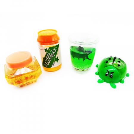 Pasta, lut si nisip modelabil - Set 4 slime S-03, Vision, multicolor