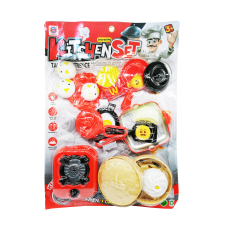 Bucatarii copii - Set accesorii bucatarie, "Big Time", 18 piese Vision