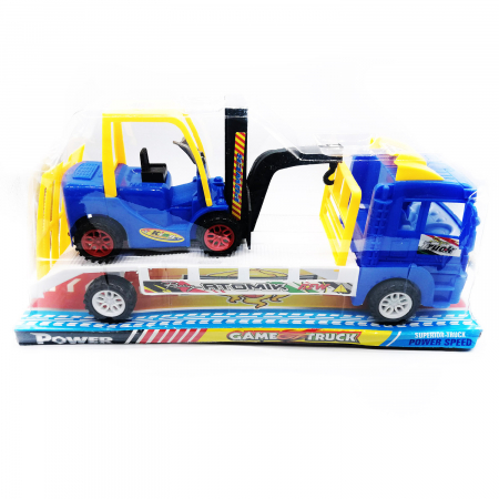 Masinute - Set camion cu autoutilitara Vision, 28x7x9 cm, multicolor