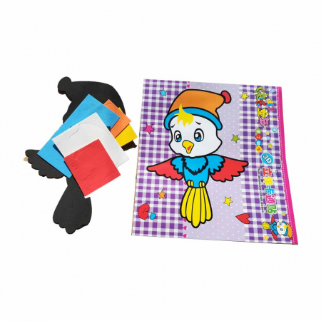 Articole de Creatie - Set de creatie pentru copii  Vision- Figurina 3D din carton buretat autocolant