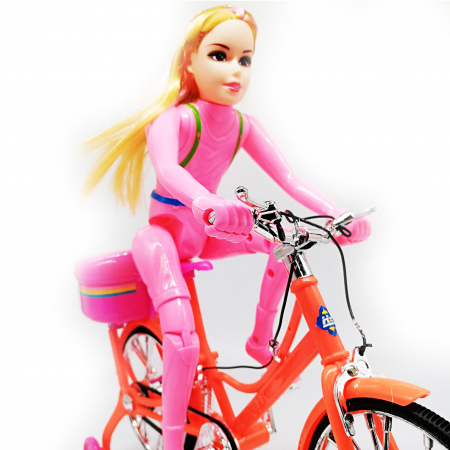 Set papusa Vision cu bicicleta, lumini si sunete [5]