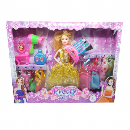 Papusi - Set Papusa Pretty Girl Vision, cu accesorii