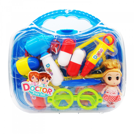 Set joaca doctor - Set trusa doctor, "Doctor Playset", 14 piese Vision