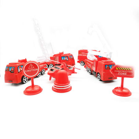 Masinute - Set vehicule de pompieri, 6 piese Vision