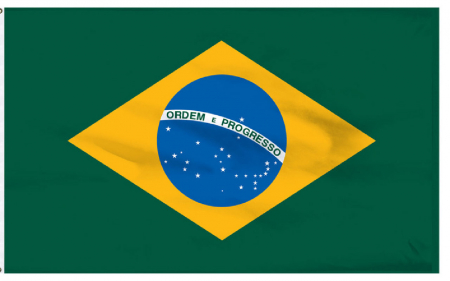 Steag Brazilia, dimensiune 150x90cm, poliester, Vision XXI [1]