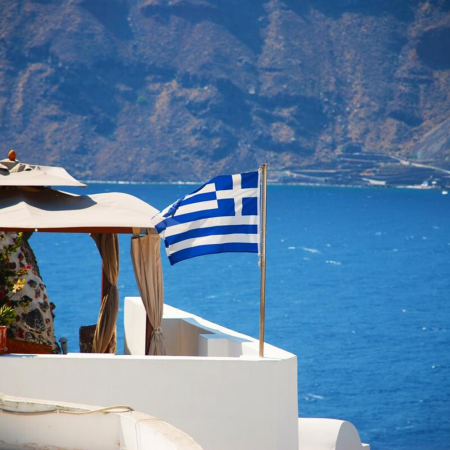 Steag Grecia, dimensiune 150x90cm, poliester, Vision XXI [3]