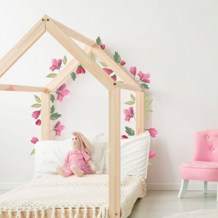 Home & Garden - Stickere Perete - Flori Roz