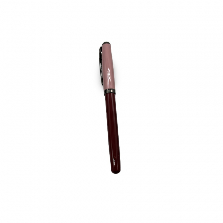 Stilou Metalic cu Penita ascunsa 023A, Robust si Elegant, Incarcare duala patron sau rezervor, Grip ergonomic din metal, Bordo Lucios, Vision XXI [1]