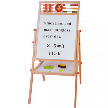 Tablita lemn Vision, alb-negru, 66 cm cu suport si accesorii [1]