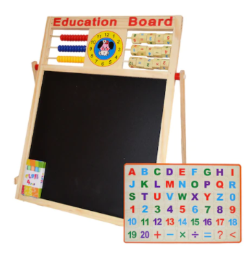 Jucarii interactive copii - Tablita magnetica, 46,5 cm, alb-negru + accesorii