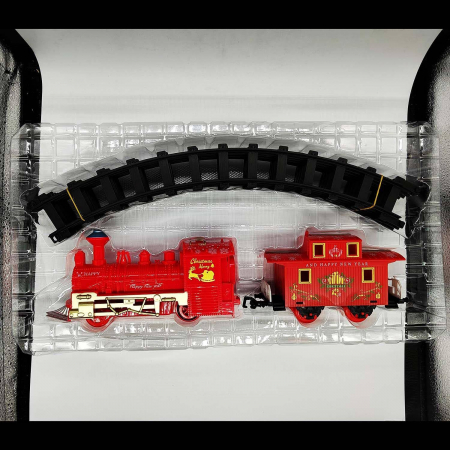 Tren cu sine de Craciun, 8 piese, Locomotiva cu un vagon, VisionXXI [3]