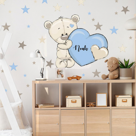 Home & Garden - Ursuleți cu nume - Autocolante pentru perete